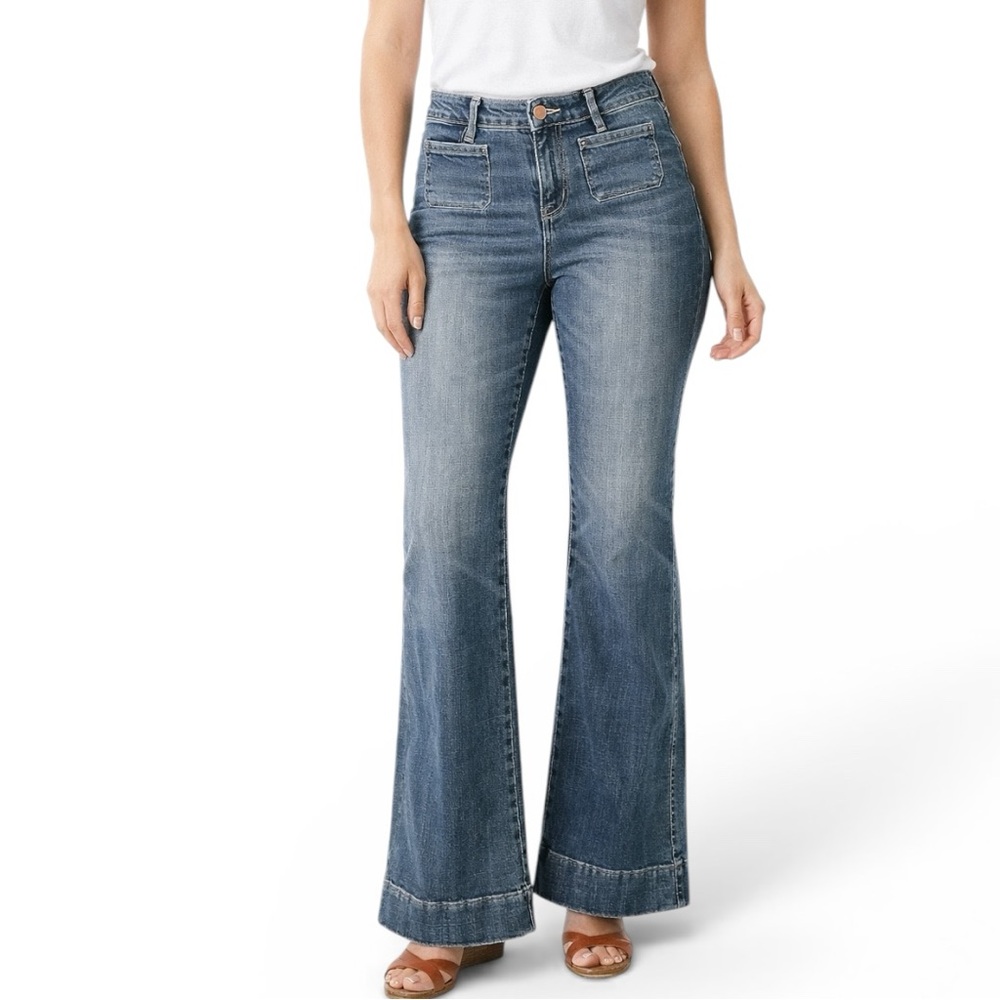 J. Jill Denim Curvy High Rise Flare Women's Size 8 Tall